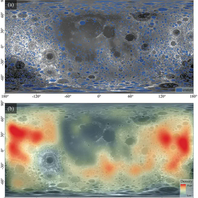 Deep learning detects entire multiple-size lunar craters driven by elevation data and topographic knowledge